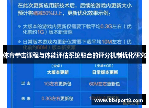 体育拳击课程与体能评估系统融合的评分机制优化研究